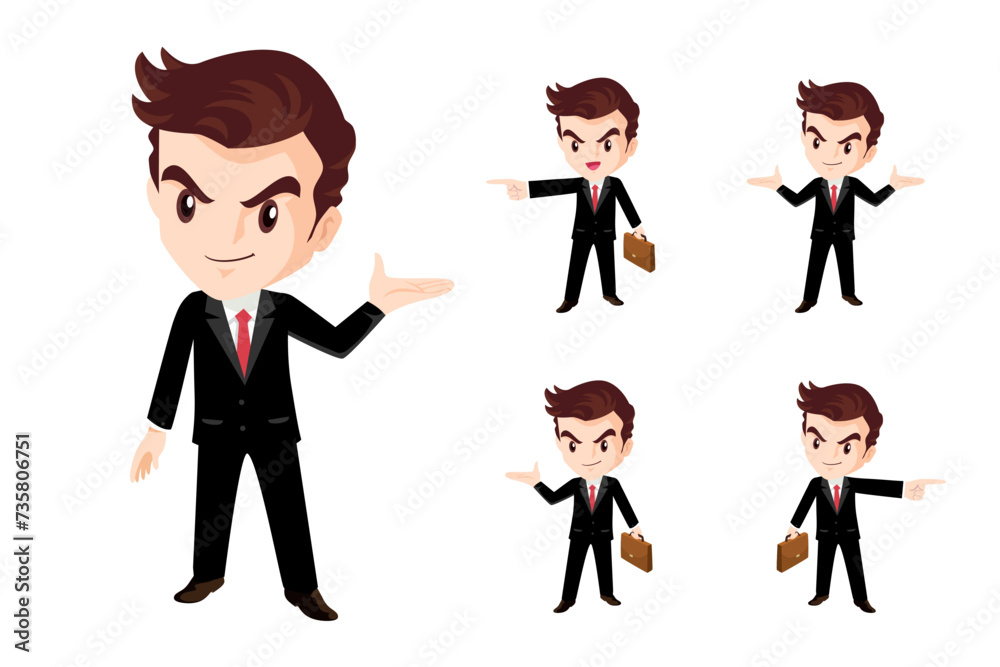 business man character 08