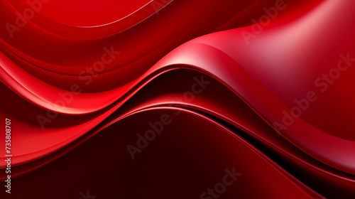 Beautiful luxury 3D modern abstract neon red background composed of waves with light digital effect.