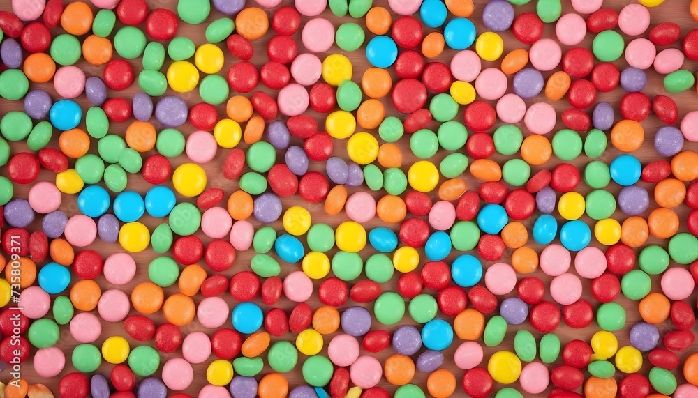 Multitude of colorful solid spheric candies Multitude of colorful solid spheric candies
