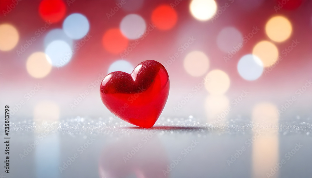 heart on a red background heart on a red background