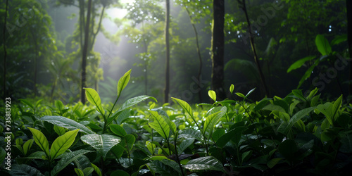 Eternal Green Symphony: Fuji Reflections on Sri Lankan Tea Gardens photo