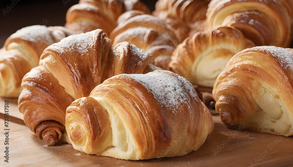 croissant on a white background