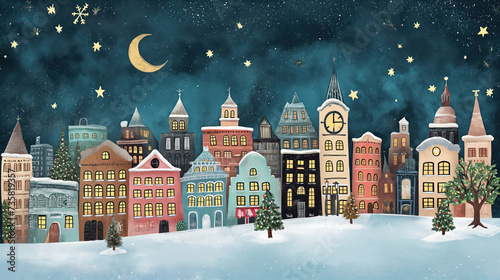 christmas night in the city