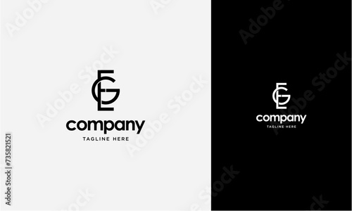 Initial Letter EG or GE Logo,Typography Vector Template. Creative Abstract Letter EG or GE Logo Vector