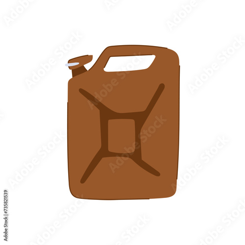 oil fuel can metal cartoon vector illustration photo