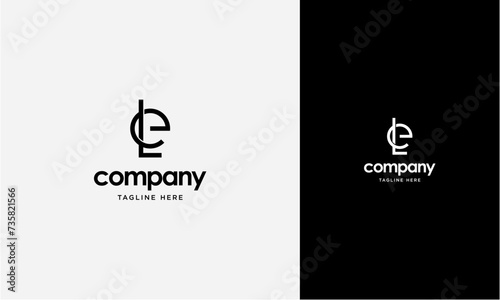 Initial Letter LE or EL Logo,Typography Vector Template. Creative Abstract Letter LE or EL Logo Vector