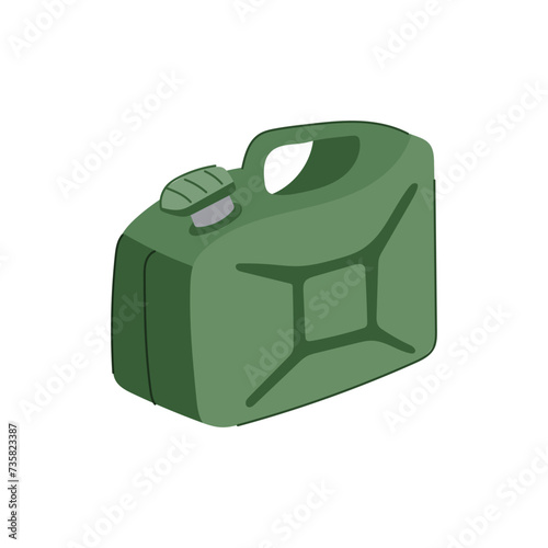 jerry fuel can metal cartoon vector illustration