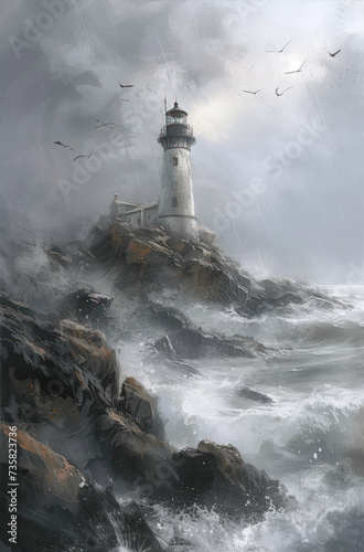 lighthouse on the coast