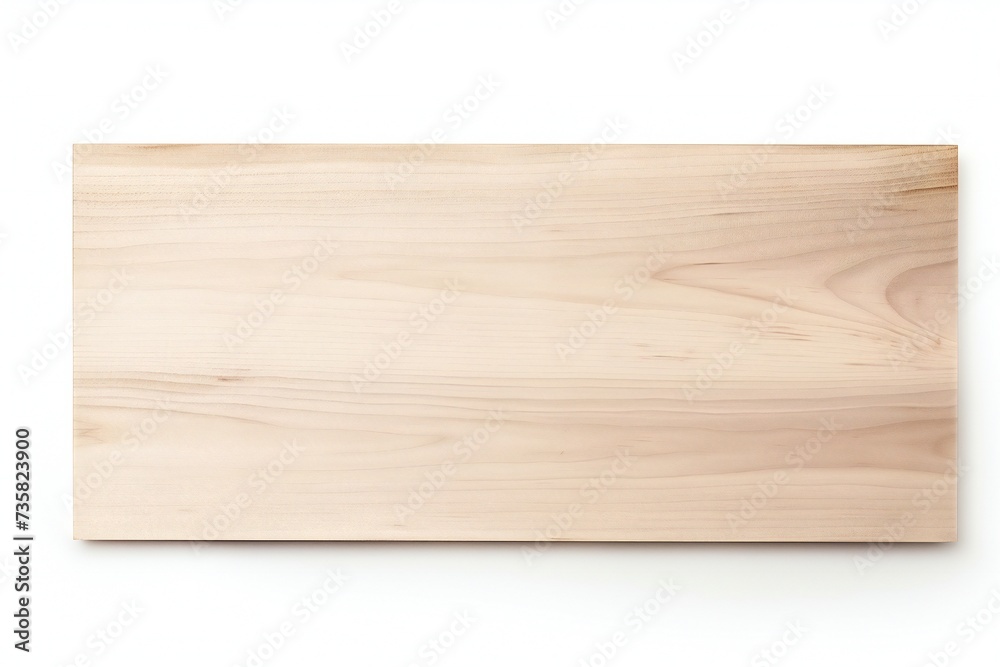 Empty plywood banner isolated on white background Generative Ai Empty plywood banner isolated on white background Generative Ai