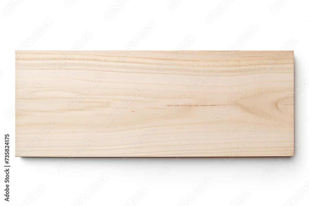 Empty plywood banner isolated on white background Generative Ai Empty plywood banner isolated on white background Generative Ai