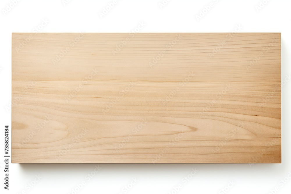 Empty plywood banner isolated on white background Generative Ai Empty plywood banner isolated on white background Generative Ai