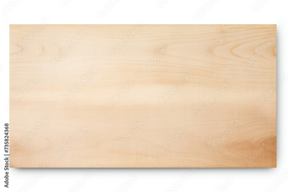 Empty plywood banner isolated on white background Generative Ai Empty plywood banner isolated on white background Generative Ai