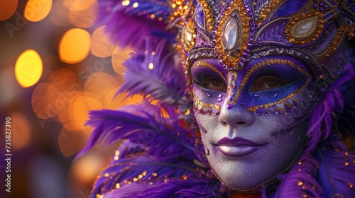 Carnival in Rio Purple Background © Custom Media