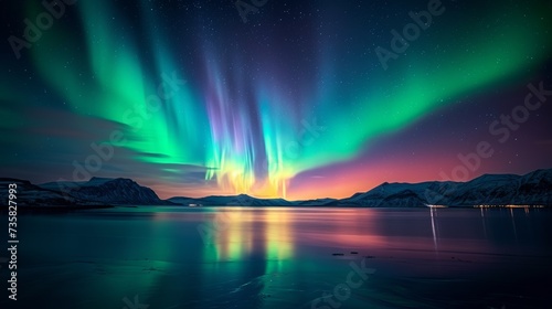 Northern Lights Night Sky © Custom Media