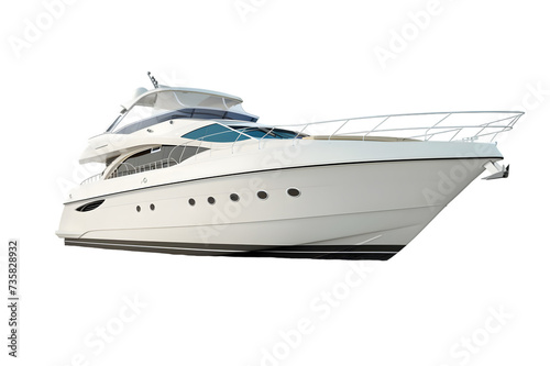 yacht isolated on a white or transparent background  © transparent paradise