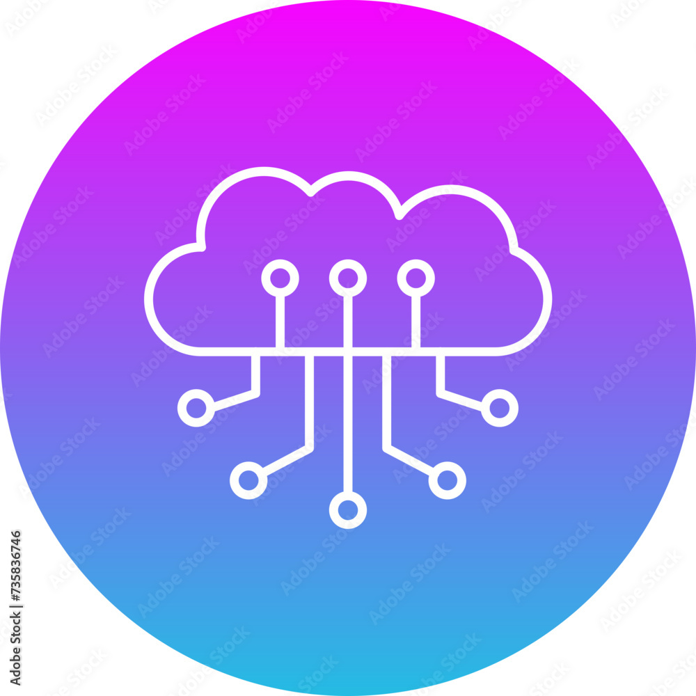Cloud computing Icon Cloud computing Icon