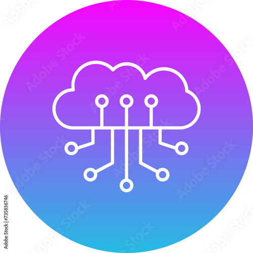 Cloud computing Icon