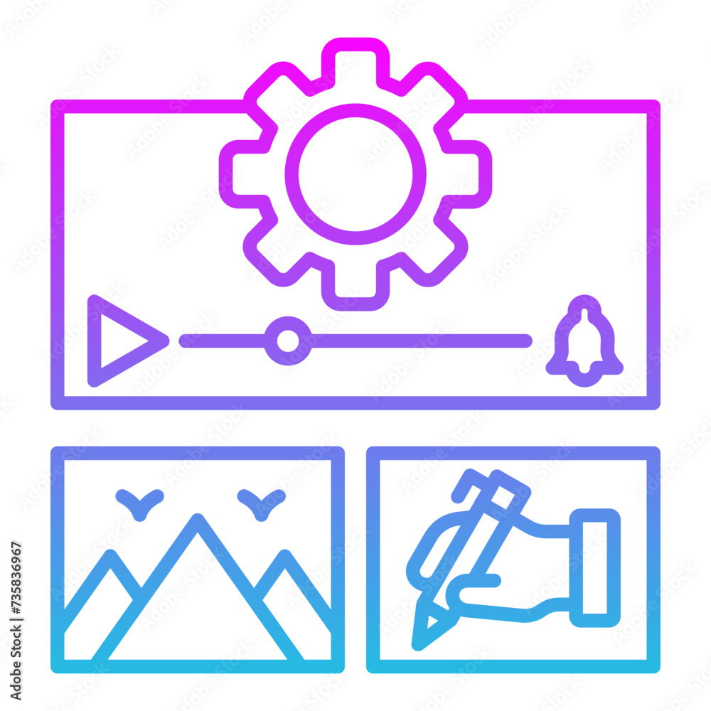 Content management Icon Content management Icon