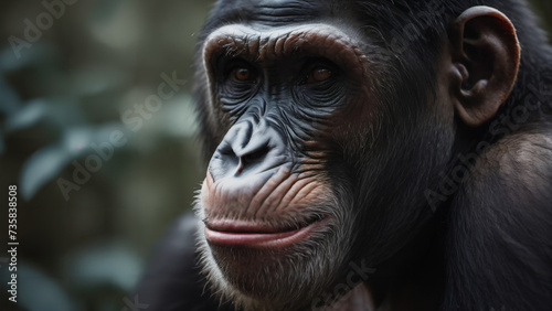 portrait of a chimpanzee