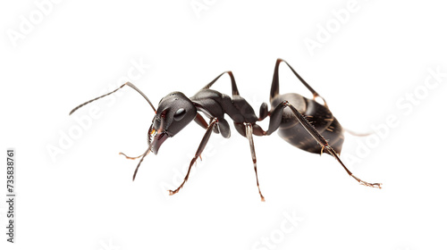 close-up photo of black ants on transparent background © vie_art