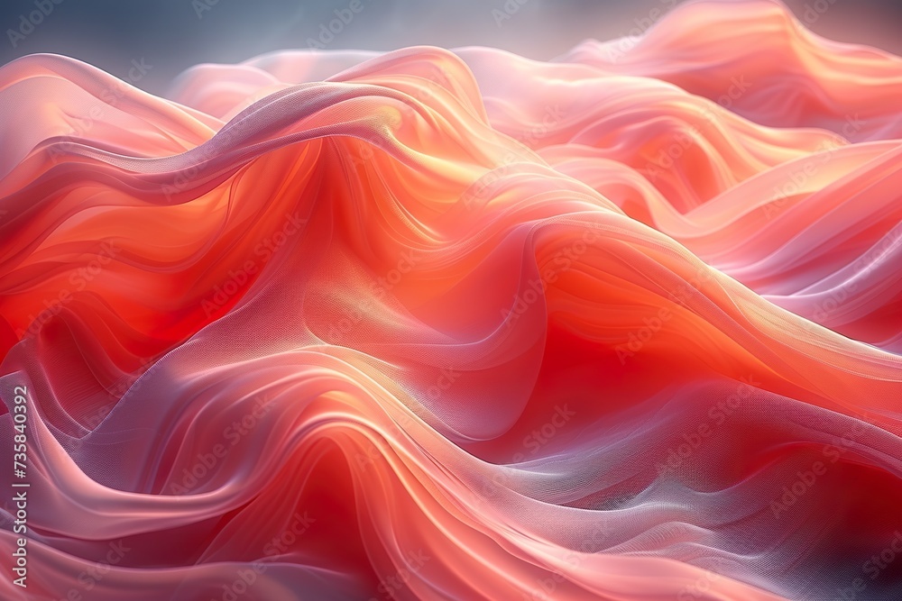 abstract background with smooth wavy lines in orange and pink colors abstract background with smooth wavy lines in orange and pink colors