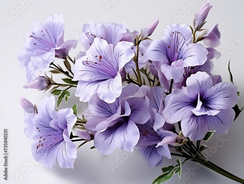 Fresh lavendulan flower on the white background