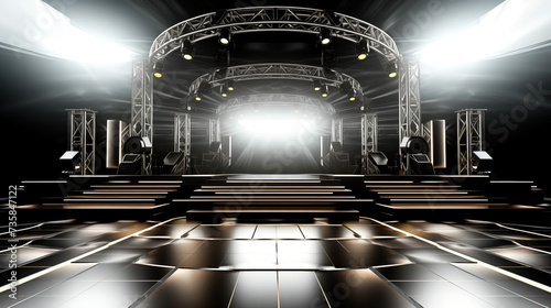 Interior Aluminum truss Stage and Lighting Design for all event