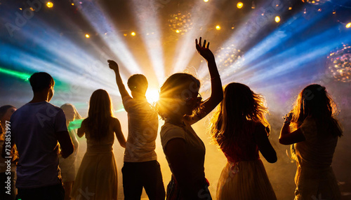 Tanzende Menschen in einer Disko