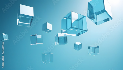 Cube Pattern Abstract Background with Squares: A Futuristic Geometric Design