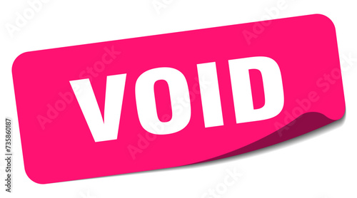void sticker. void label