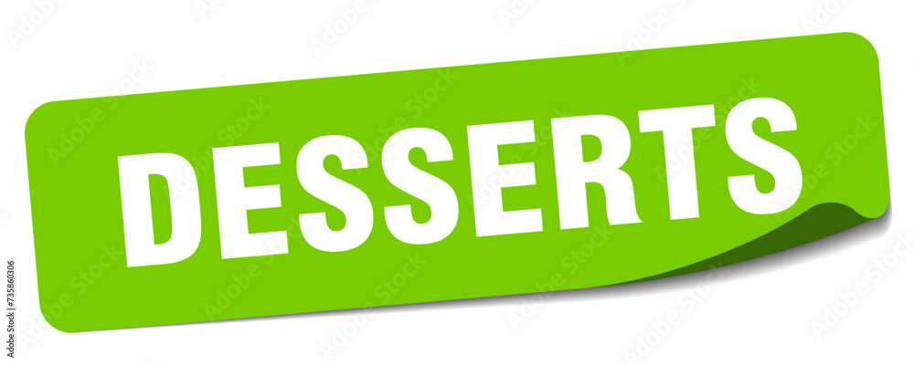 desserts sticker. desserts label desserts sticker. desserts label