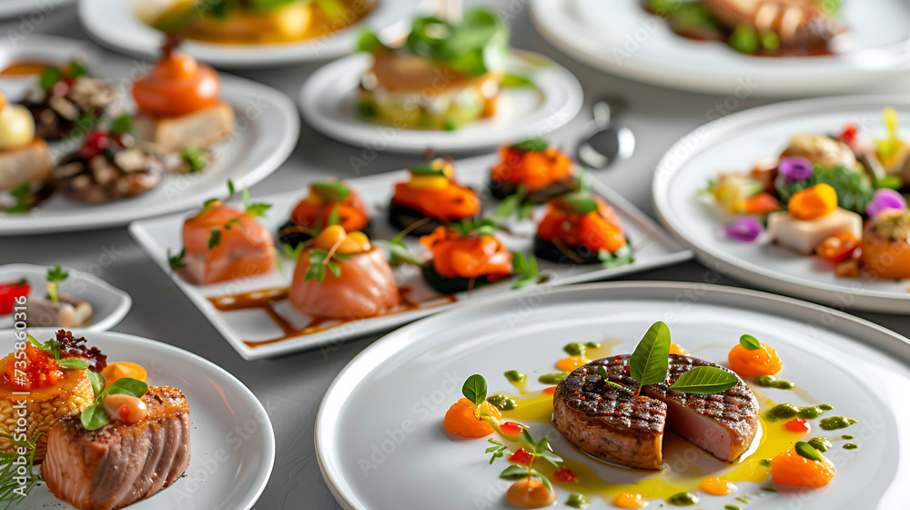 Fototapeta premium plate with food