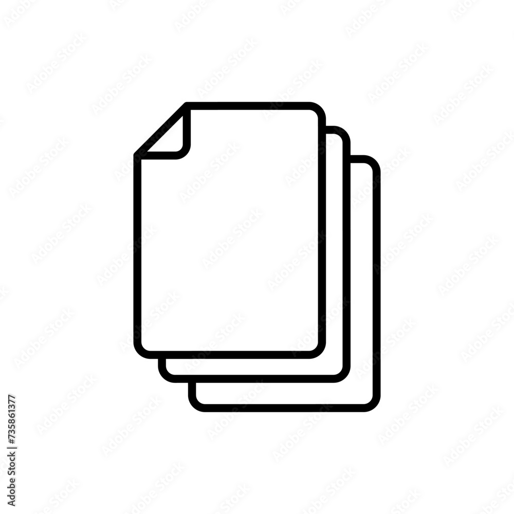 Card index icon vecotr. Document illustrator sign. Archive symbol or logo. Card index icon vecotr. Document illustrator sign. Archive symbol or logo.