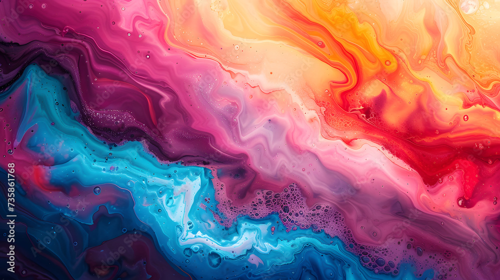 Liquid paint mixing background Liquid paint mixing background