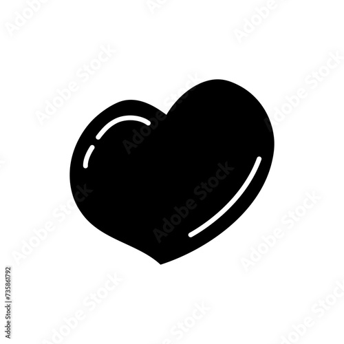 Heart icon vector. love illustration sign. romance symbol.