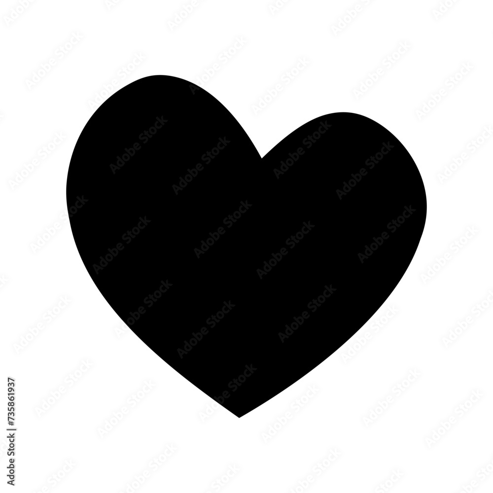 Heart icon vector. love illustration sign. romance symbol.