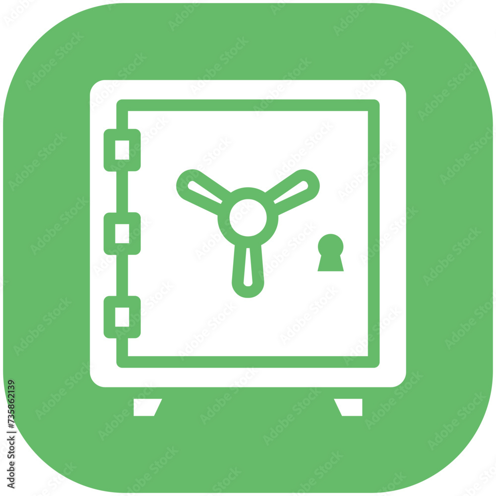 Strongbox vector icon illustration of Finance and Money iconset. Strongbox vector icon illustration of Finance and Money iconset.