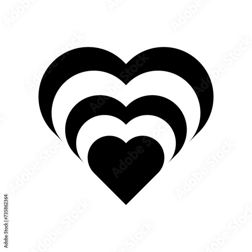 Heart icon vector. love illustration sign. romance symbol.