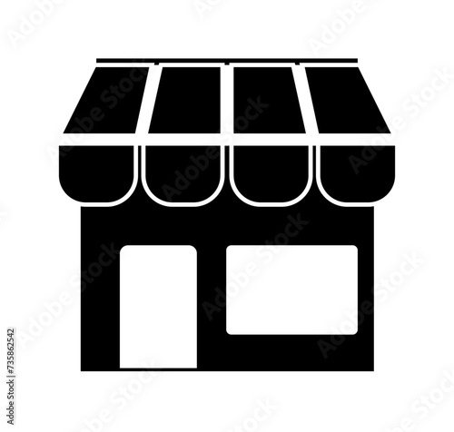 store icon, Shop building icon illustration isolated vector, sign symbol,supermarket, street food, mobile, ux,ui,Shopping mall icon, horizontal, black, symbol, open, close, road, sell, sale, fashion