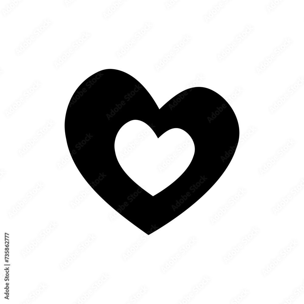 Heart icon vector. love illustration sign. romance symbol.