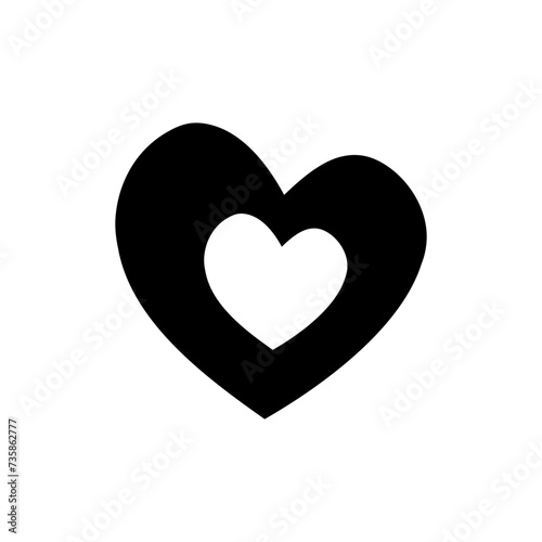 Heart icon vector. love illustration sign. romance symbol.