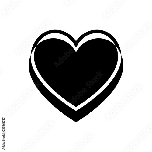 Heart icon vector. love illustration sign. romance symbol.