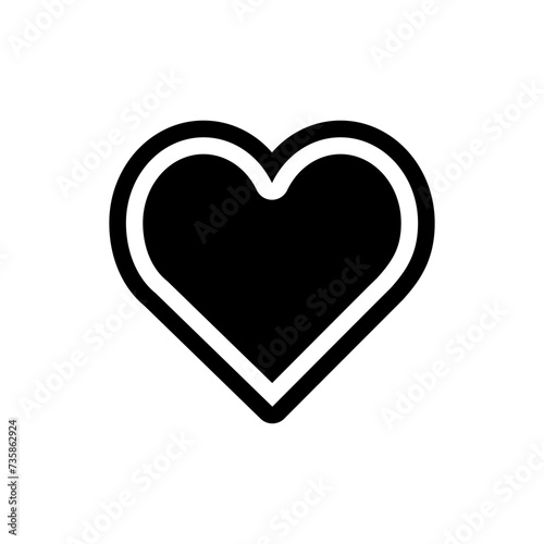 Heart icon vector. love illustration sign. romance symbol.