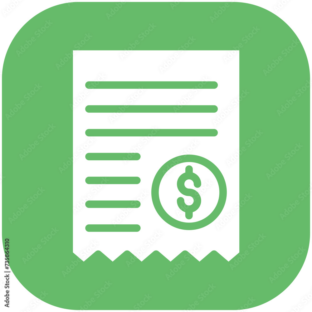 Receipt vector icon illustration of Shopping and Ecommerce iconset. Receipt vector icon illustration of Shopping and Ecommerce iconset.