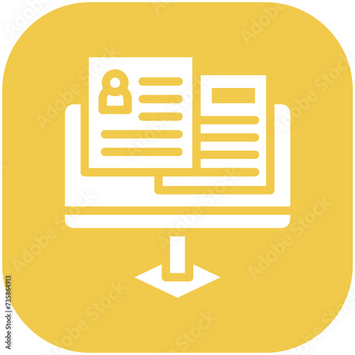 Portfolio vector icon illustration of Online Marketing iconset.