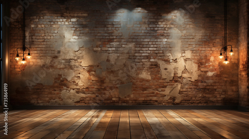 Brick wall backdrop for presentation background