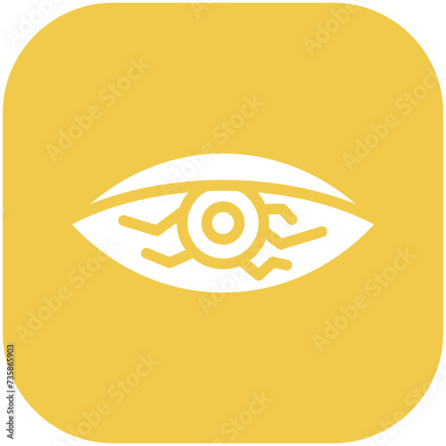 Conjunctivitis vector icon illustration of Pollution iconset.