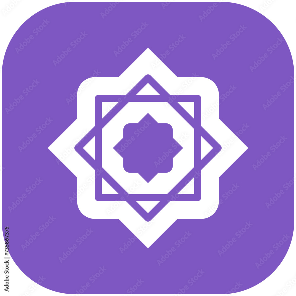 Rub El Hizb vector icon illustration of Ramadan iconset. Rub El Hizb vector icon illustration of Ramadan iconset.