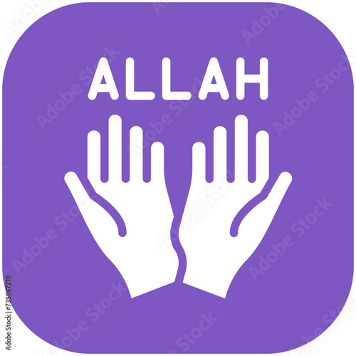 Faith vector icon illustration of Ramadan iconset.