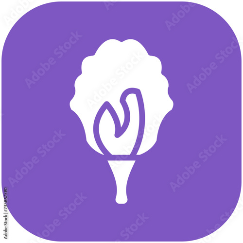 Pea Flower vector icon illustration of Flowers iconset.